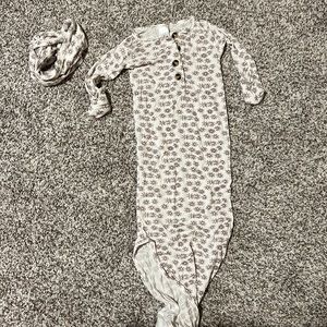 Lou Lou knotted gown with match head band